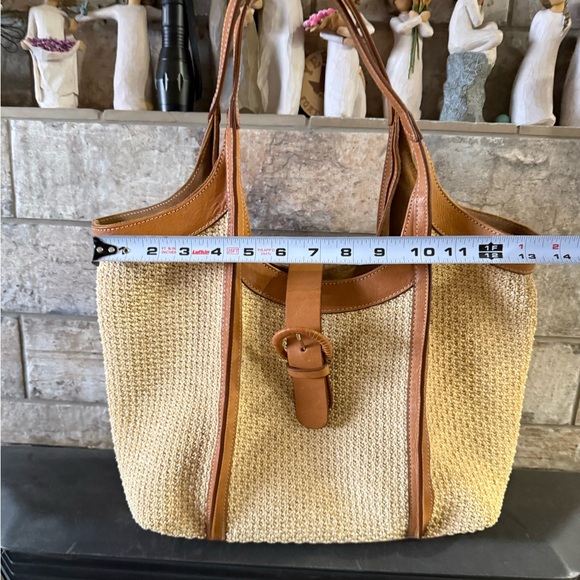 NWOT Calvacanti Straw Tote Bag - Picture 10 of 11